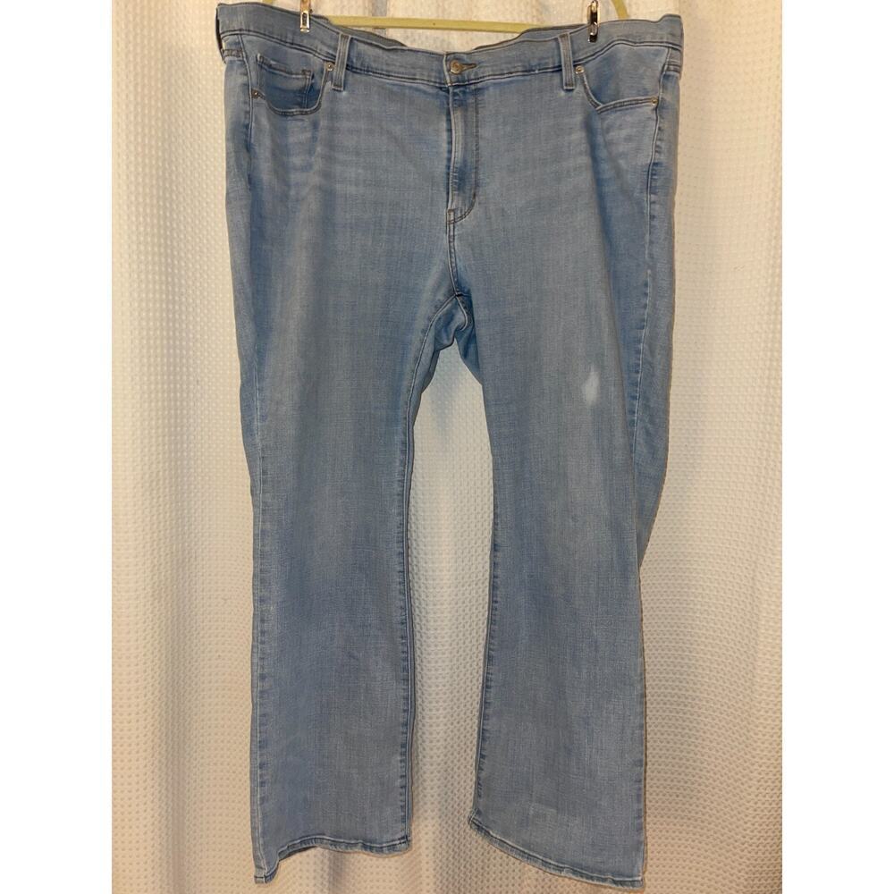 Levi's Light Wash Classic Boot Denim Jeans Cotton Blend Stretch Women Size 26W